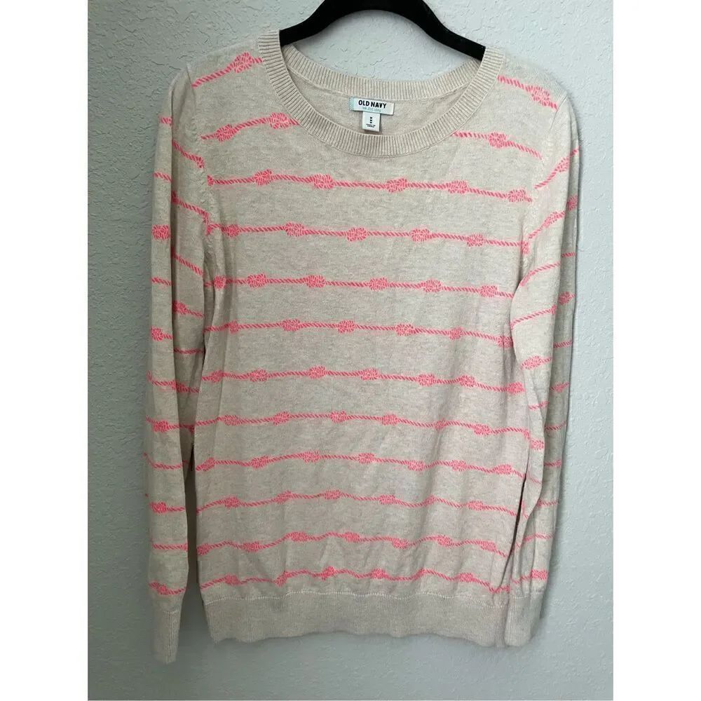 Old Navy Sailor Knot Print Sweater Size Medium